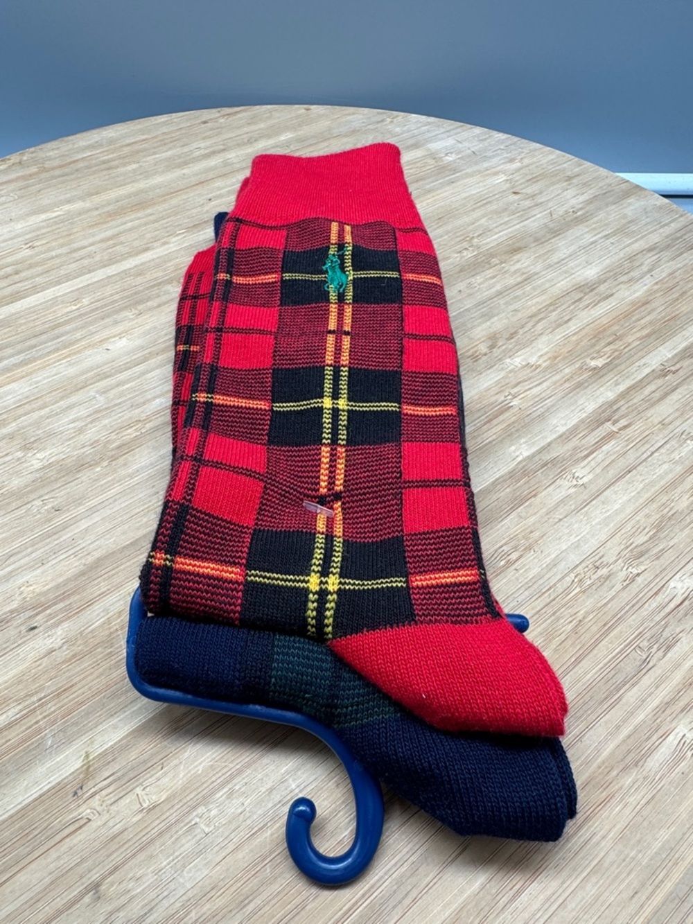 Polo‎ Ralph Lauren 2pairs Tartan Plaid Socks Men’s Brand New